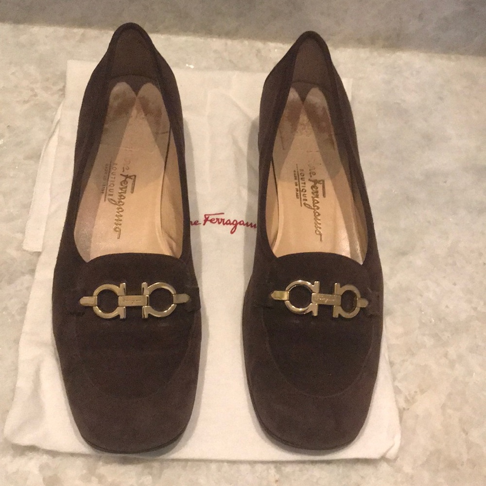 Ferragamo Brown Loafers 9.5
